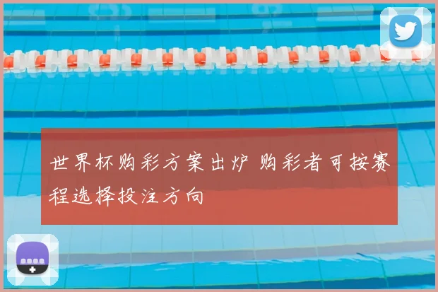 世界杯购彩方案出炉 购彩者可按赛程选择投注方向